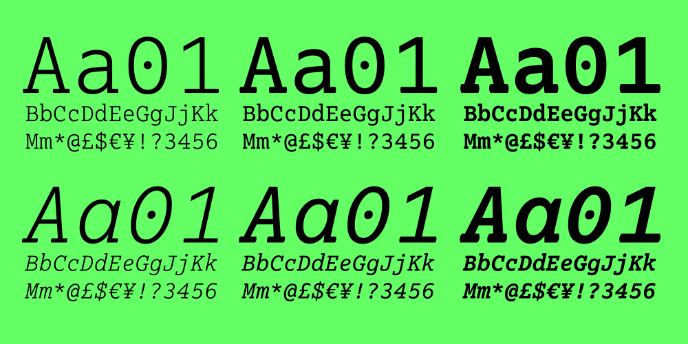 Lexia Mono Font Family插图3
