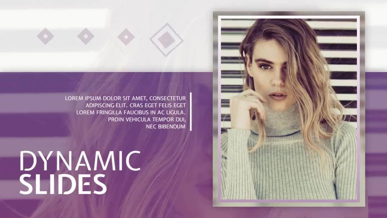 清洁幻灯片动态动画素材库精选pr模板