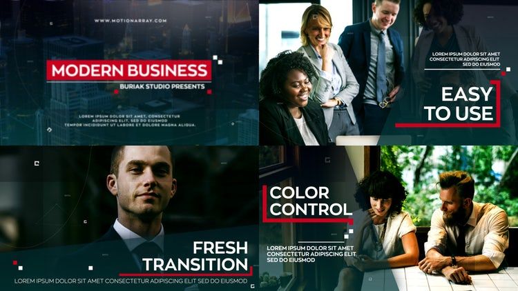 超现代设计动画过渡素材库精选AE模板