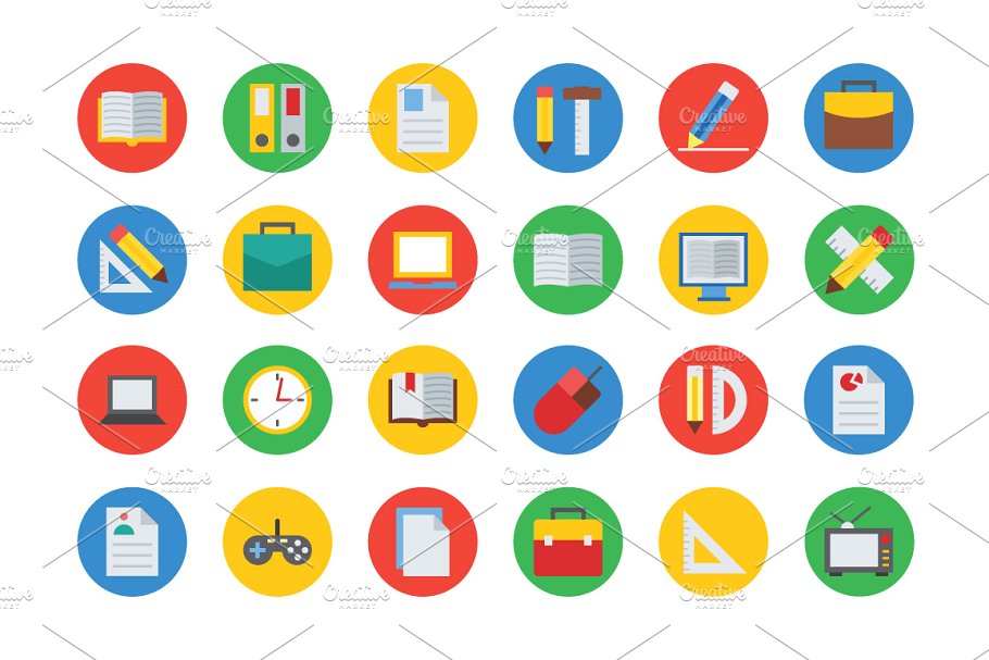 125+教育培训主题矢量图标下载 125+ Education Vector Icons插图(1)