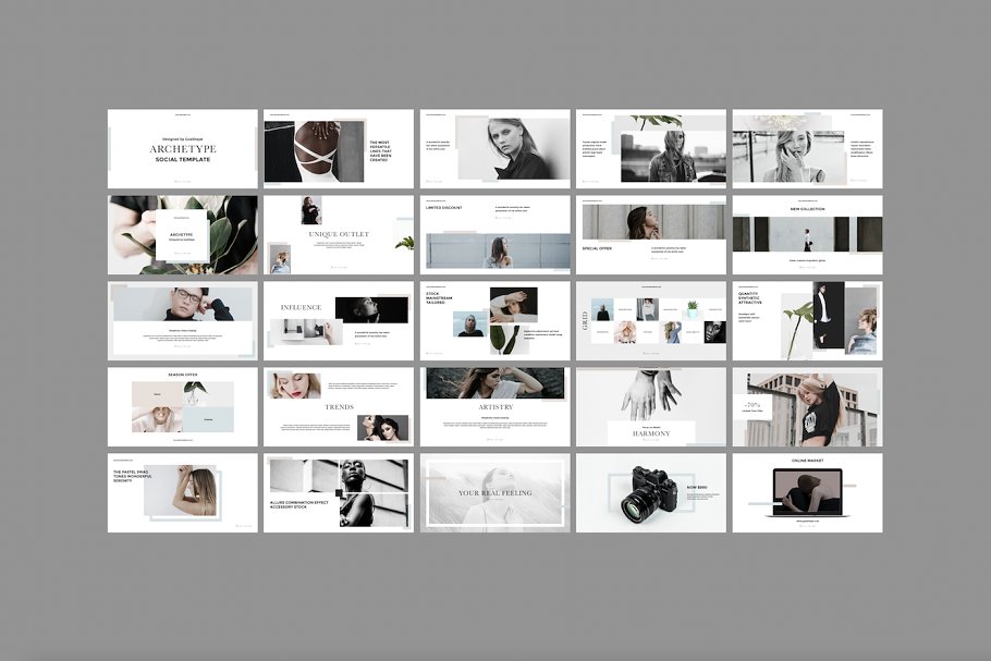 博客&社交媒体通用贴图模板素材库精选大合集 Smart Social Media Pack插图(2)