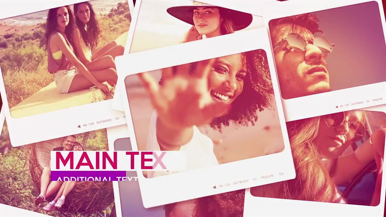 清洁动态幻灯片炫耀照片素材库精选AE模板