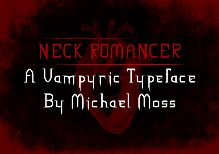 NECK ROMANCER font插图