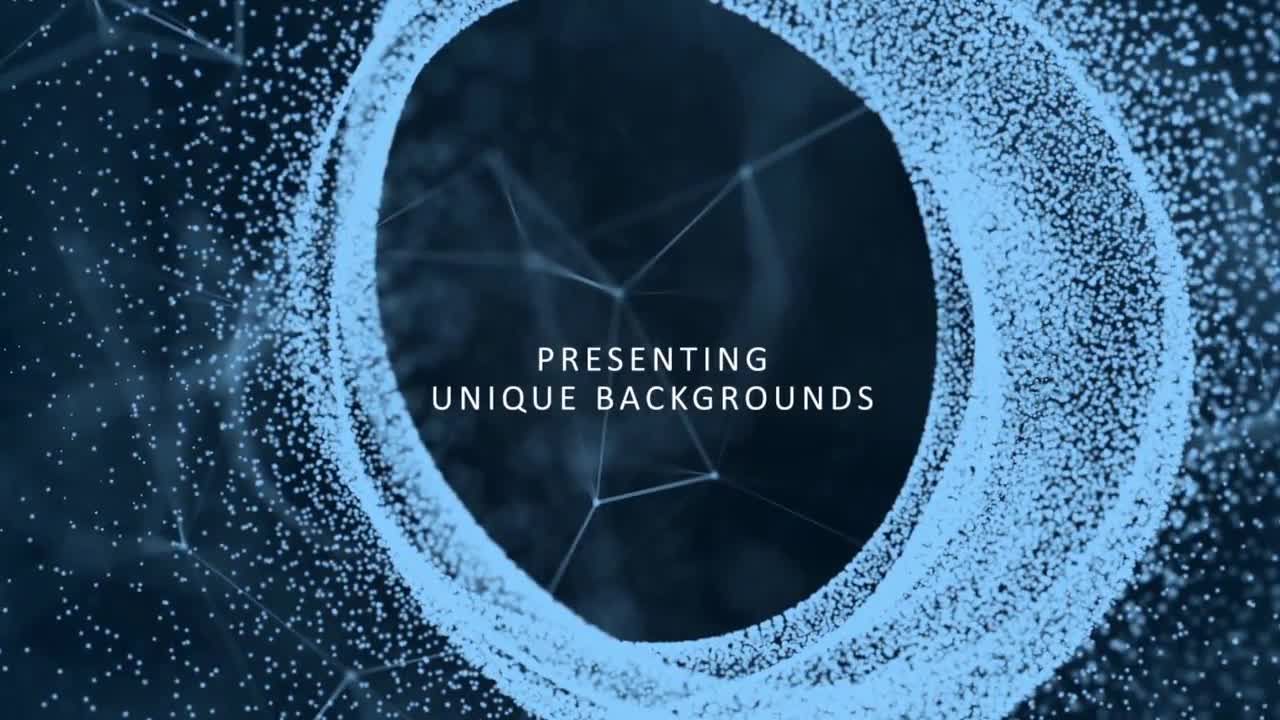 简单粒子背景效果动画素材库精选AE模板