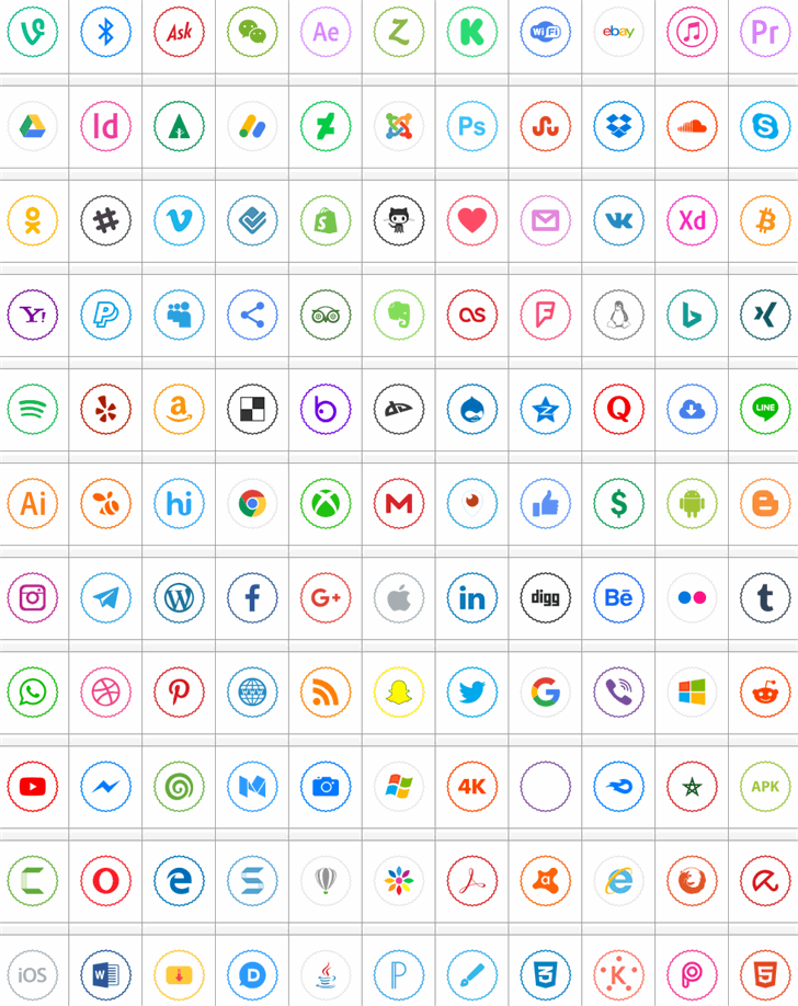 Icons Social Media 2 font插图 Icons Social Media 2 font插图
