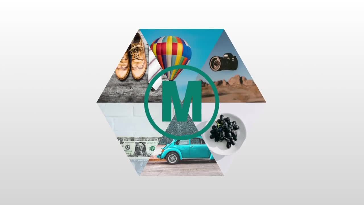 现代创意照片徽标显示素材库精选AE模板