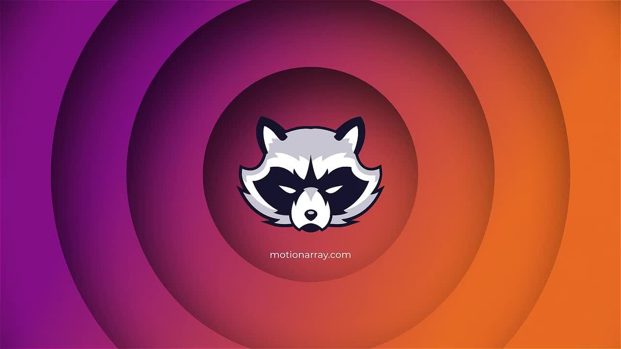 时尚干净创意的形状图层展示徽标素材库精选AE模板