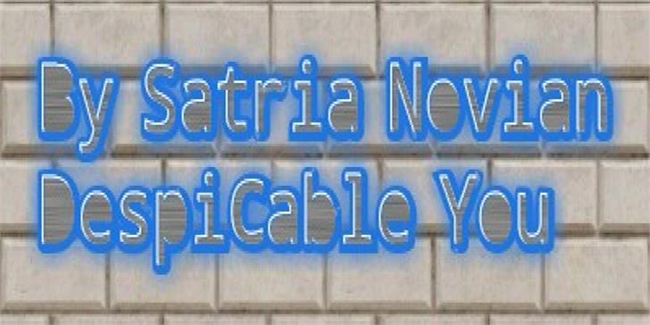 Despicable You font插图