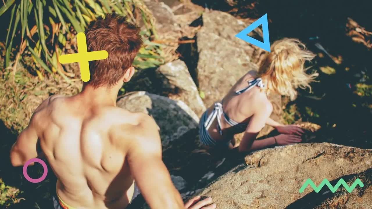 节奏感极强的视觉幻灯片开场素材库推荐PR模板