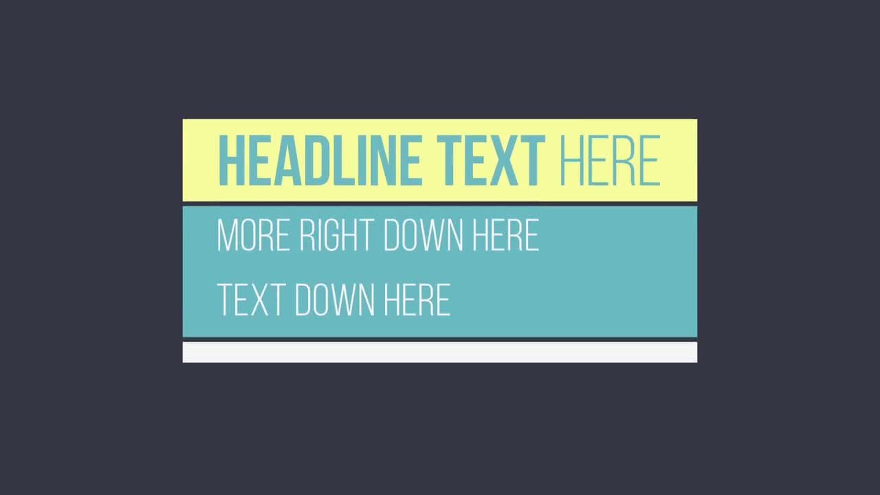 10种不同特效标题字幕动态动画素材库精选AE模板