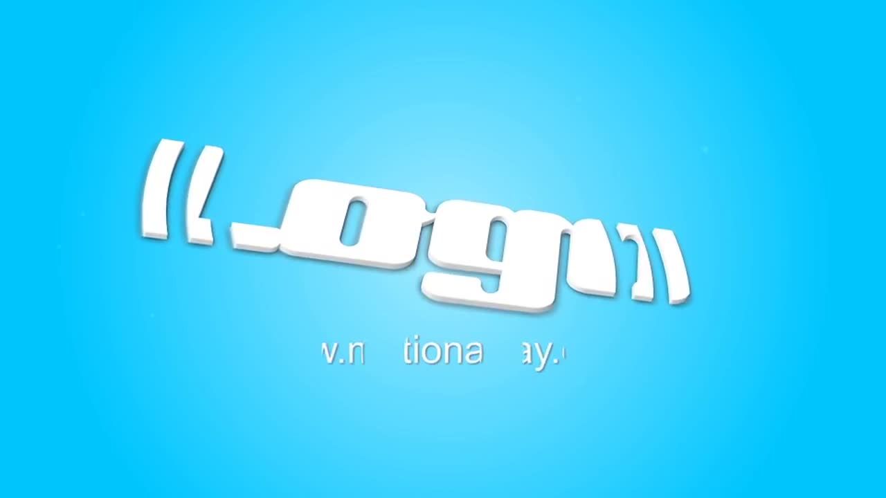 现代时尚干净的3D动画徽标素材库精选AE模板