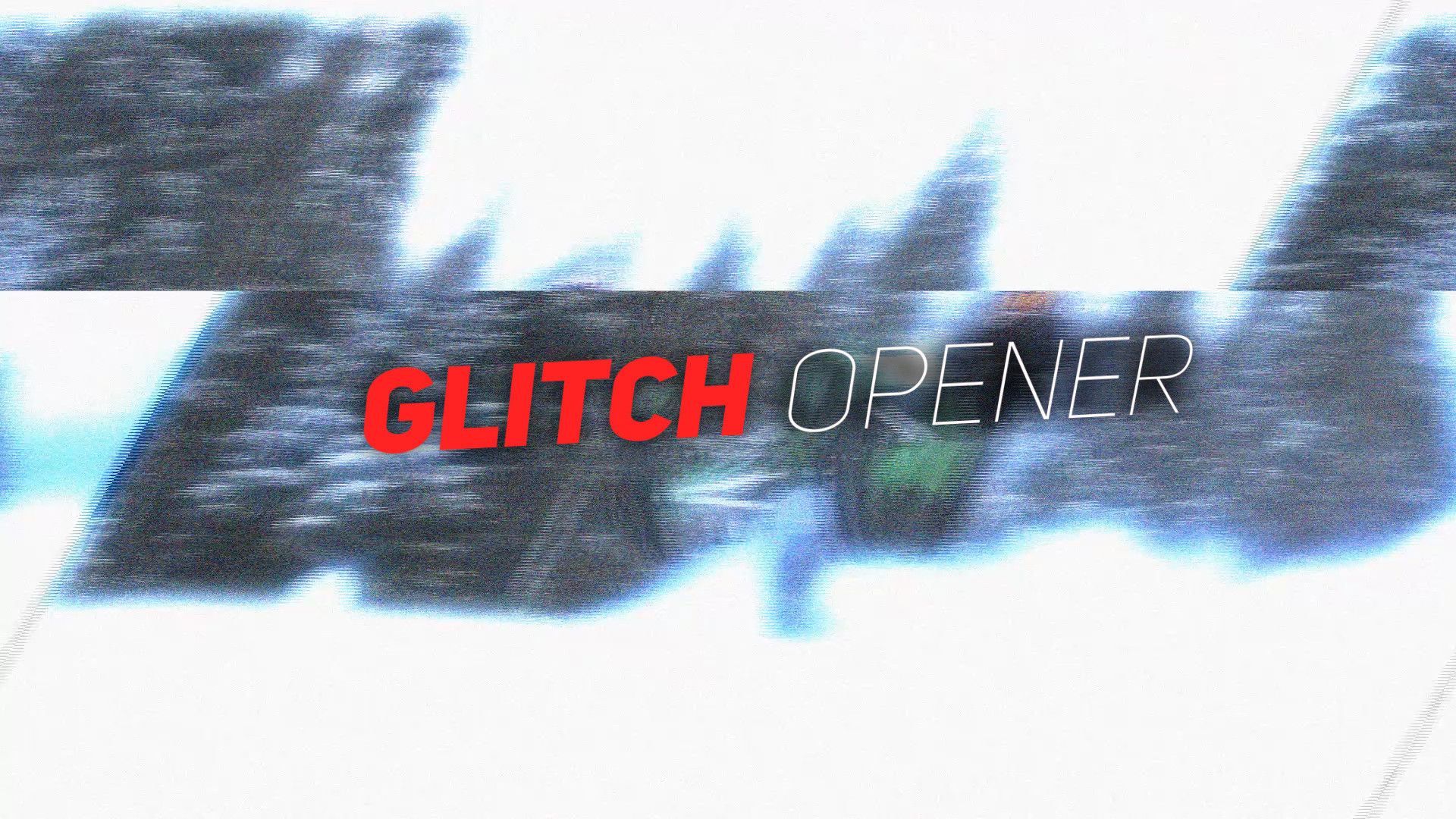 富有创意的信号损坏视频开场素材库精选AE模板