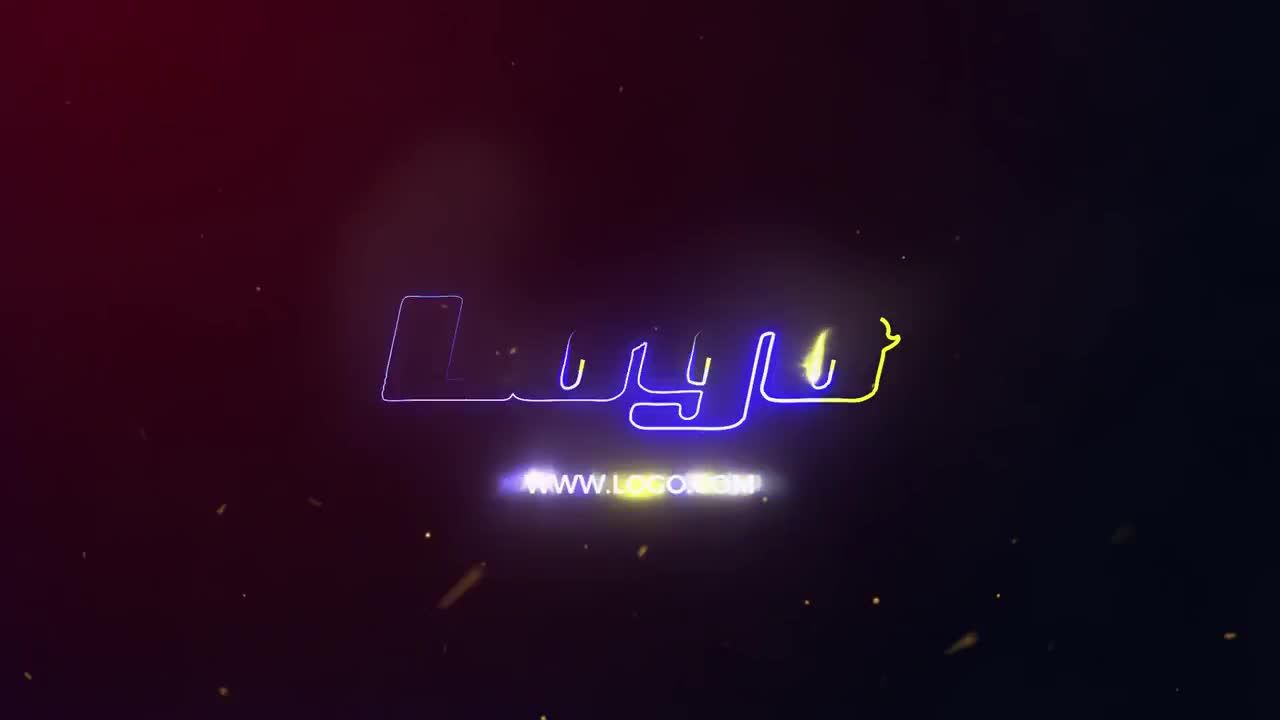 闪电失真电子故障特效logo展示素材库精选AE模板