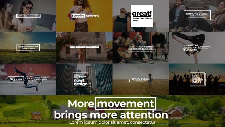 13个独特创意的企业标题素材库精选AE模板