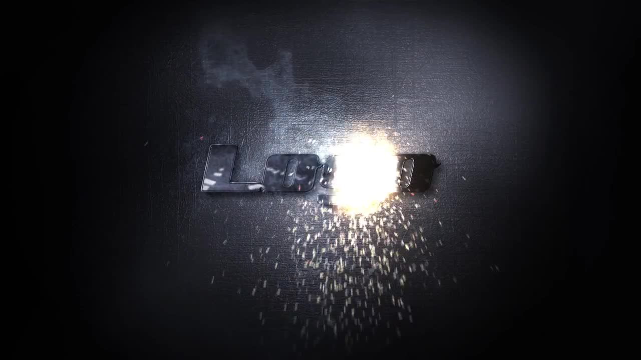 徽标优雅燃烧显示素材库精选AE模板