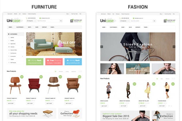 响应式网上商城Prestashop主题模板素材库精选 Unicase Responsive Prestashop Theme插图(2)