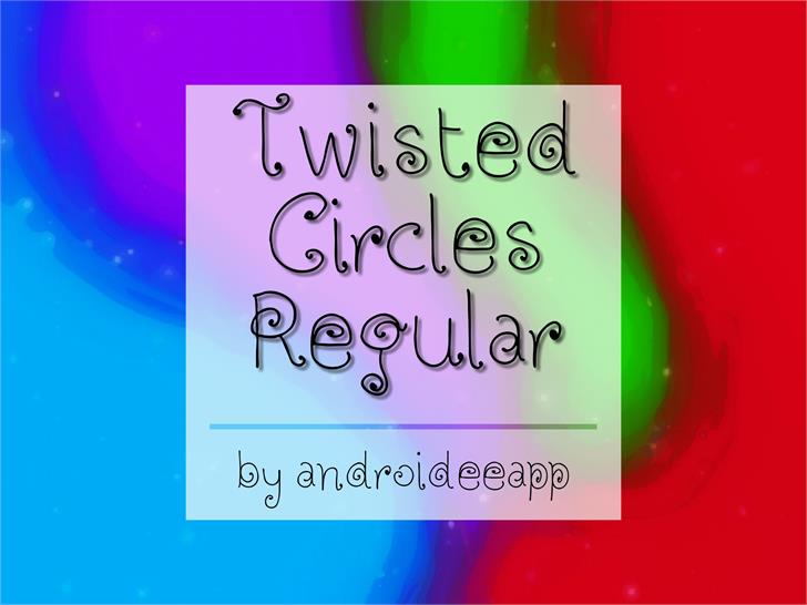 Twisted Circles Regular font插图