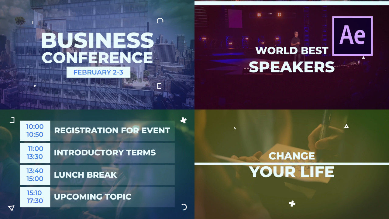 超酷的音乐活动宣传片片头ae模板