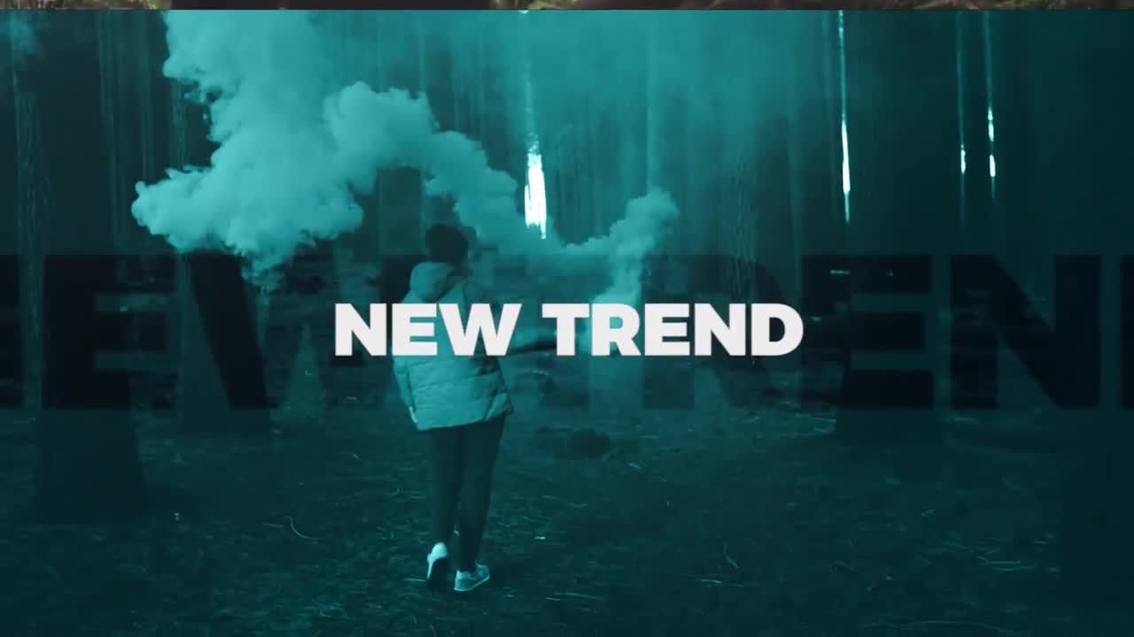 光线泄漏效果时尚电影幻灯片素材库推荐PR模板