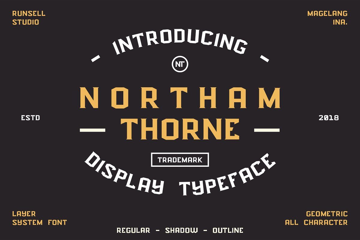 NORTHAM THORNE FONT素材之家精选英文字体