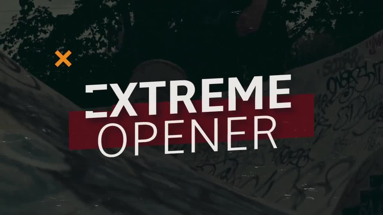 极限运动开场转场过渡素材库精选AE模板