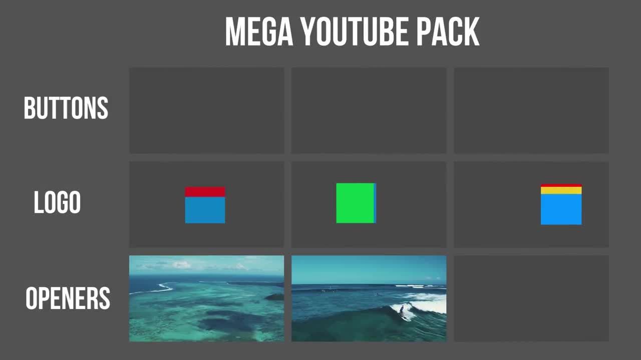 Youtube包开场白视频素材库精选pr模板