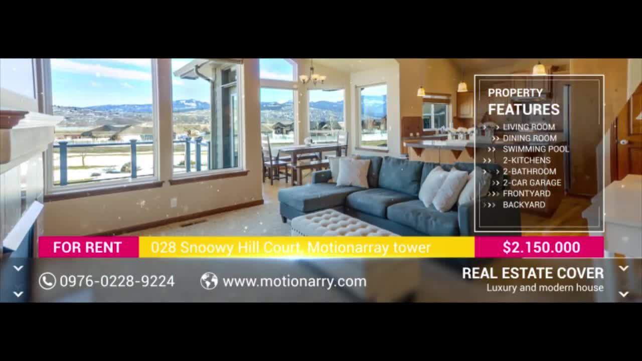 房地产FB封面宣传素材库精选AE模板