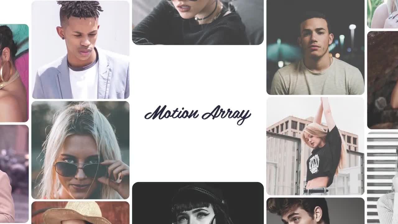 炫酷时尚照片幻灯片素材库精选AE模板