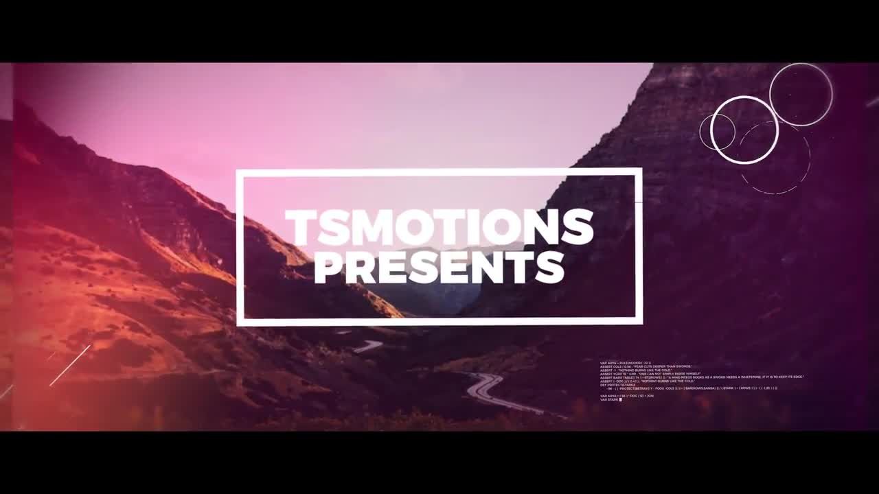 电影开场动画徽标显示素材库精选AE模板