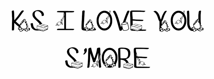 Ks I Love You Smore font插图2 Ks I Love You Smore font插图2