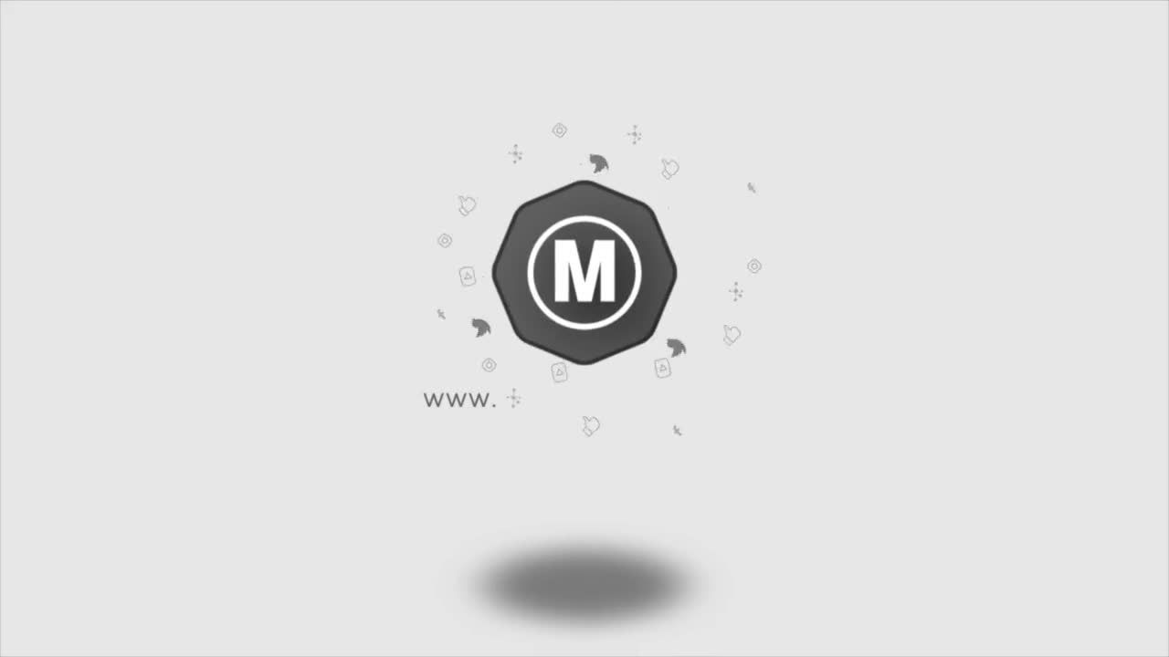 掉落球形logo商业幻灯片展示素材库精选AE模板