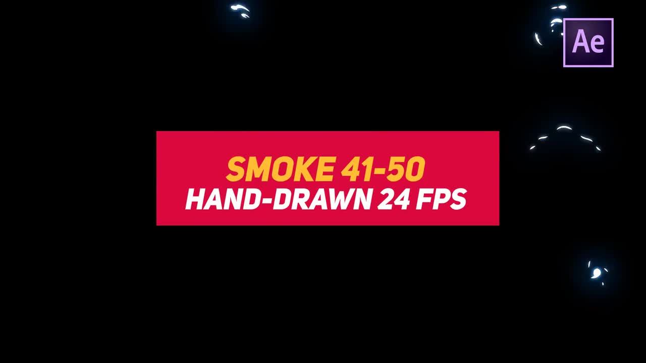 快速创意炫酷液体烟雾元素素材库精选AE模板