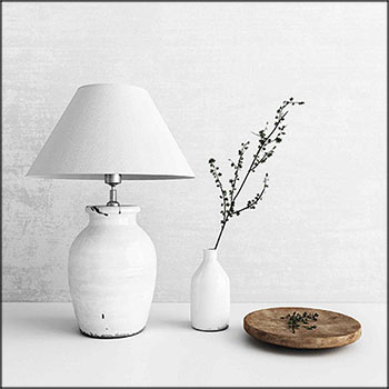 海王星台灯和花瓶家居装饰套装素材之家精选3D模型