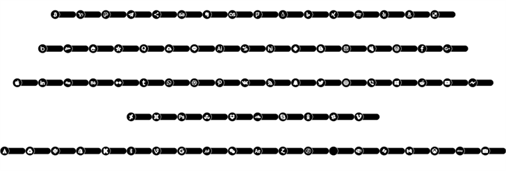 Botons Social Color font插图2