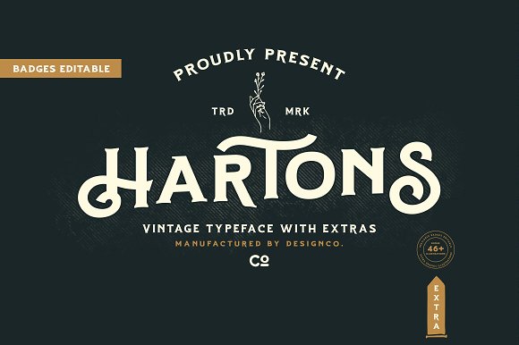 Hartons Branding Typeface Font素材之家精选英文字体