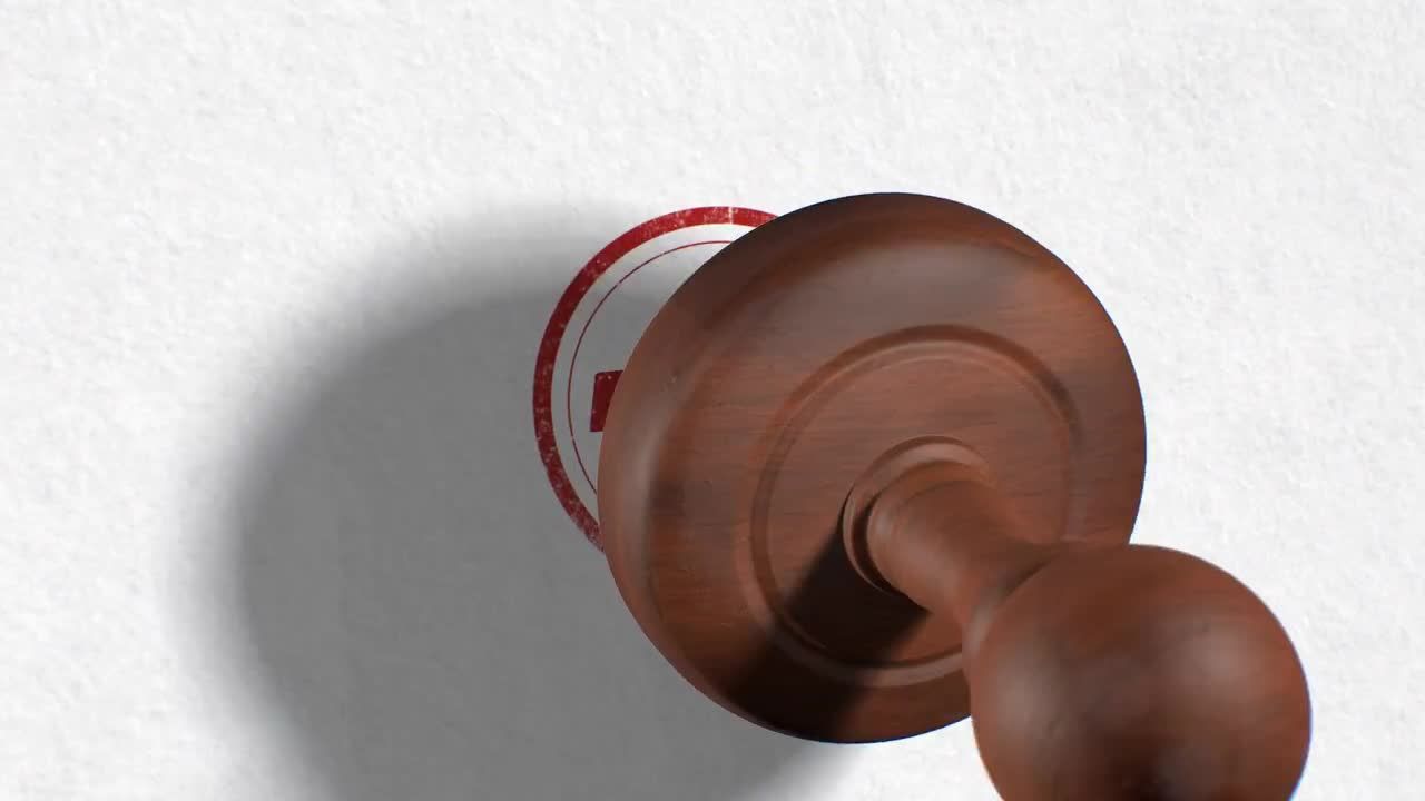 独特的橡皮图章标志显示素材库精选AE模板