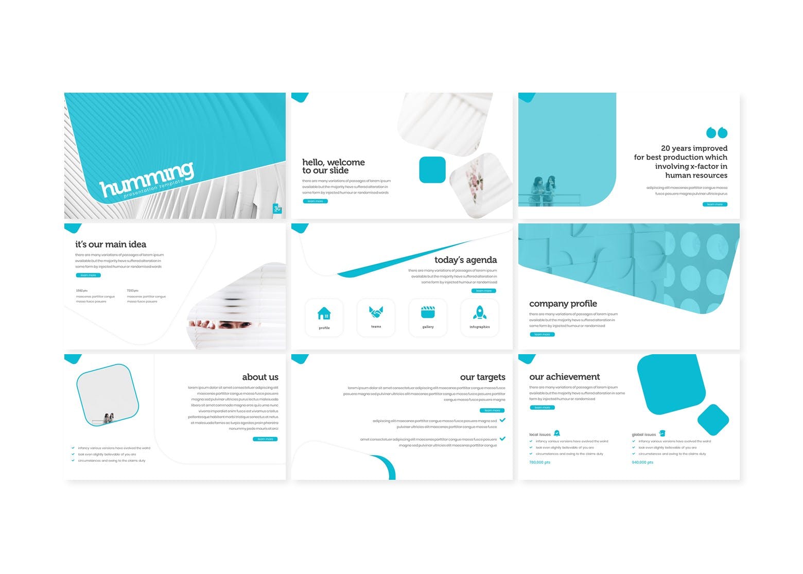 企业宣讲会演讲稿PPT幻灯片模板下载 humming – Powerpoint Template插图(1)