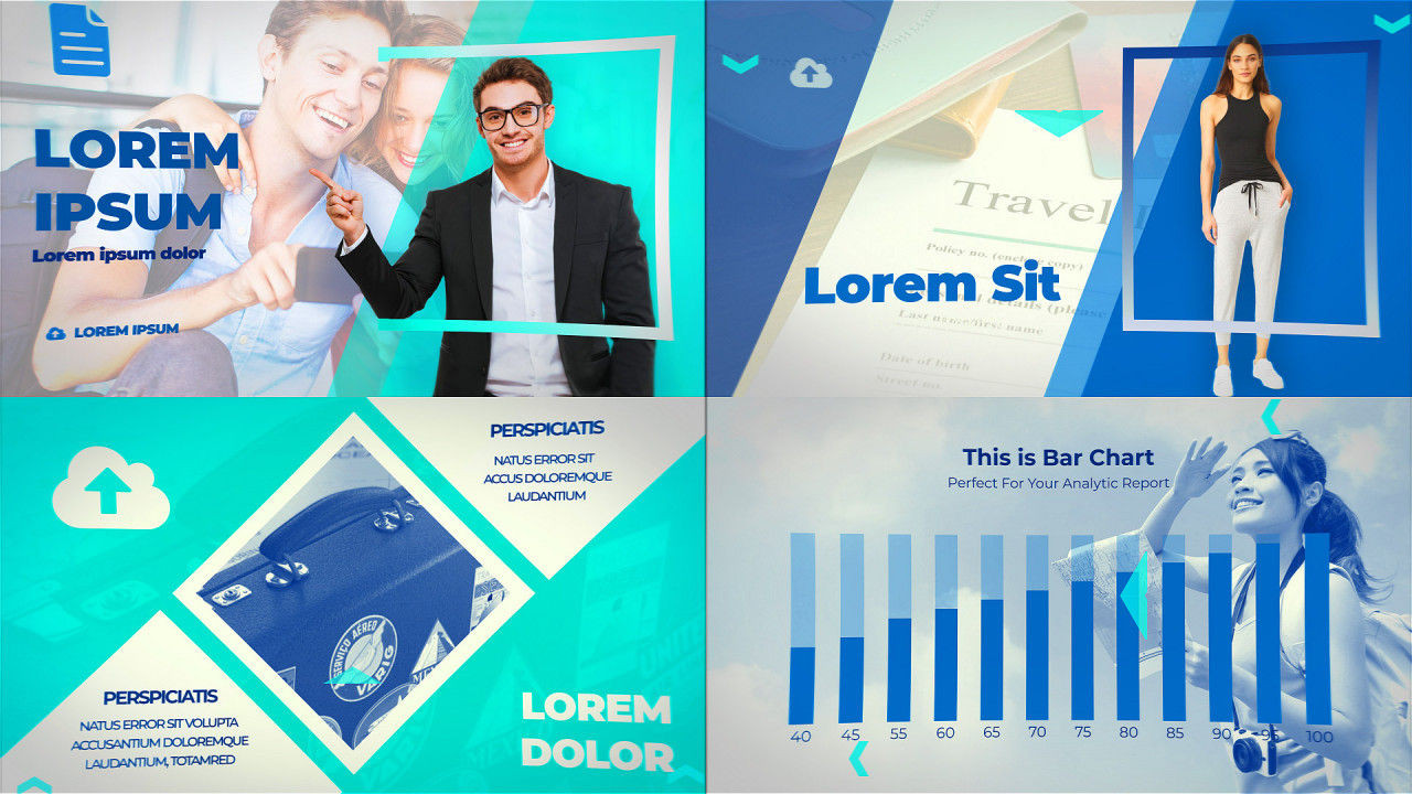 保险服务宣传介绍素材库精选AE模板