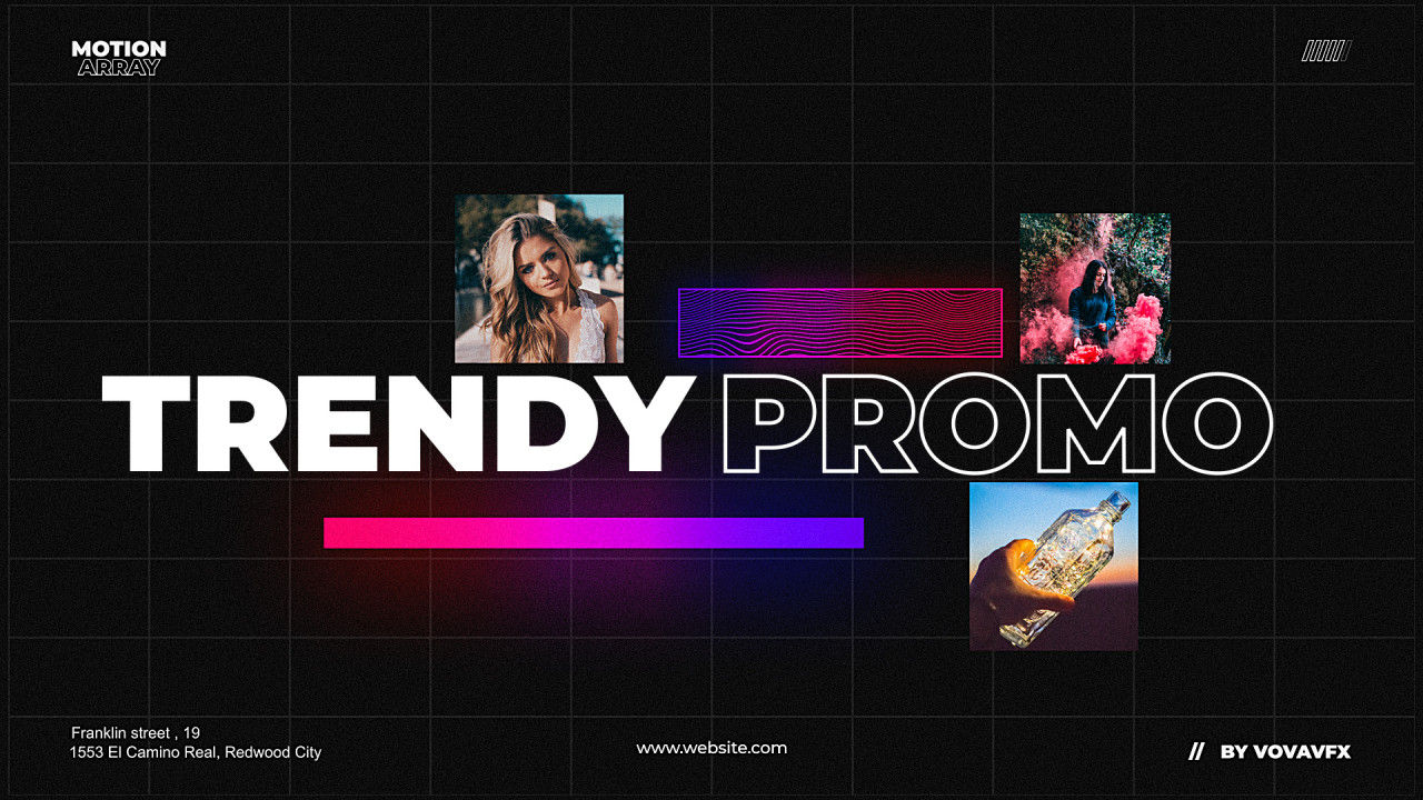 时尚产品促销开场白动画素材库精选AE模板