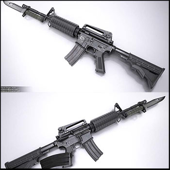 M4A1 Rifle步枪素材之家精选3D模型