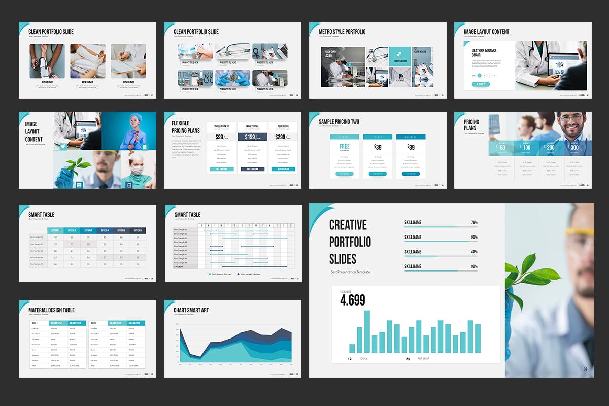 医学医疗健康主题PPT幻灯片模板素材 Medical PowerPoint Presentation插图(3)