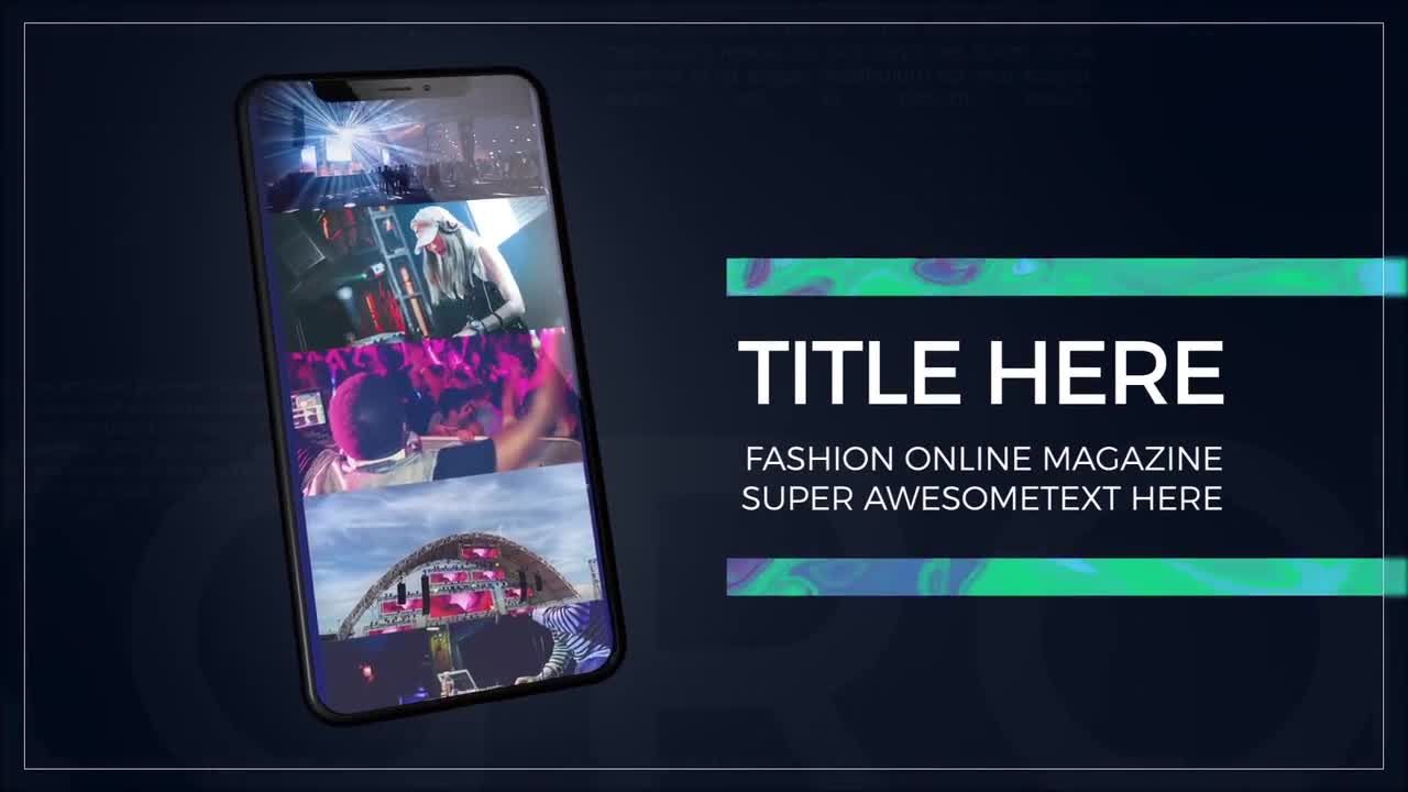 设计时尚动画优雅的Phone X素材库精选AE模板