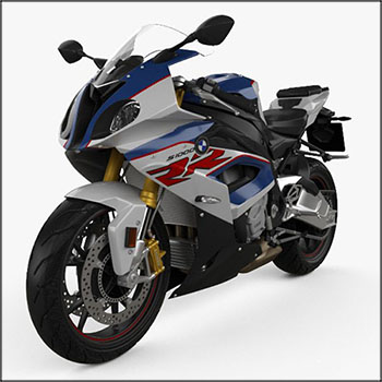 宝马BMW S1000RR 2018 摩托车素材之家精选3D模型