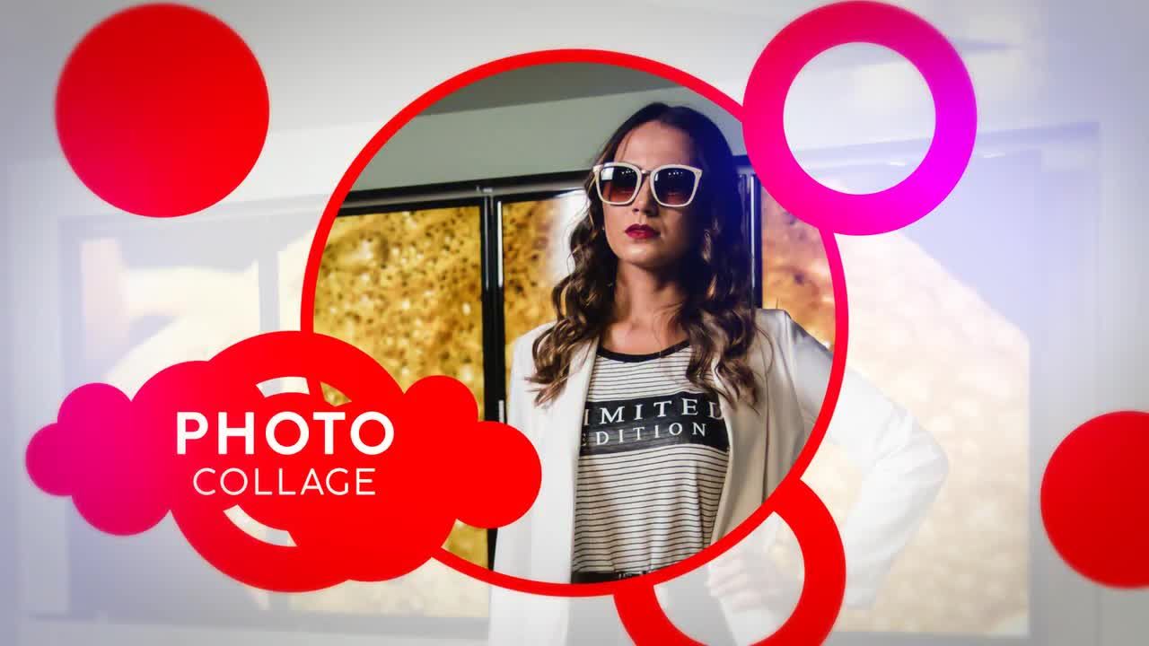 精美的圆圈照片素材库精选AE模板