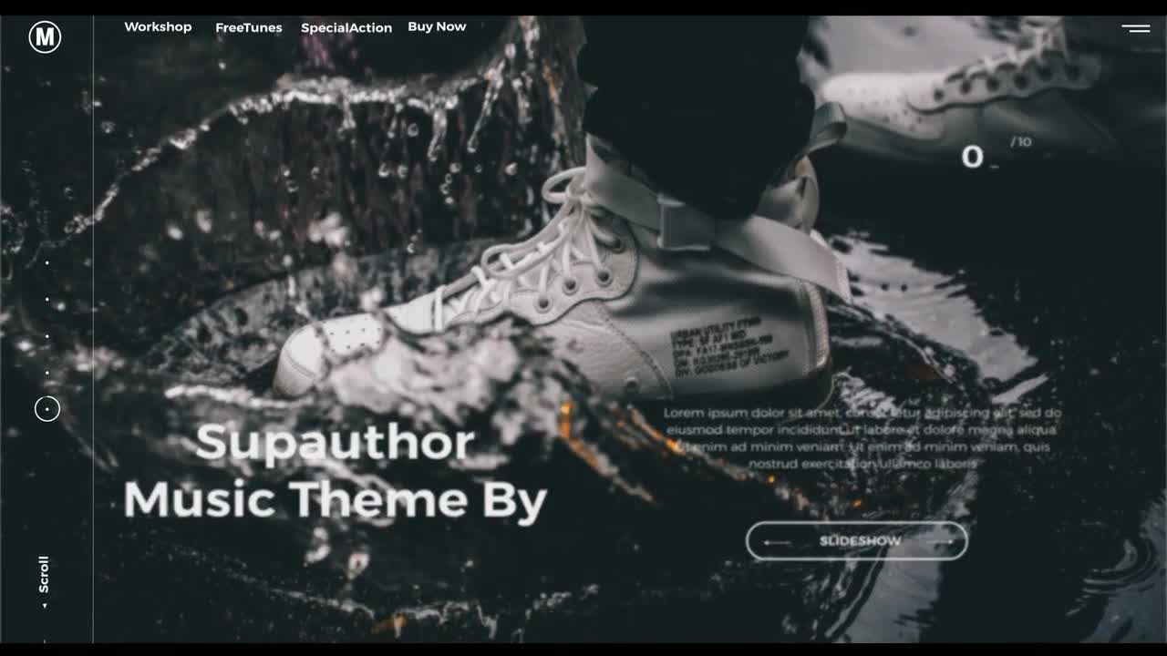 Stylish Slideshow现代动态文本动画平滑过渡开场素材库精选AE模板