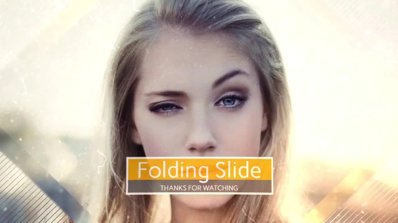 折叠照片幻灯片ae模板素材