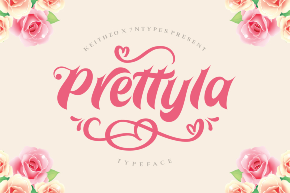 Prettyla Font素材之家精选英文字体