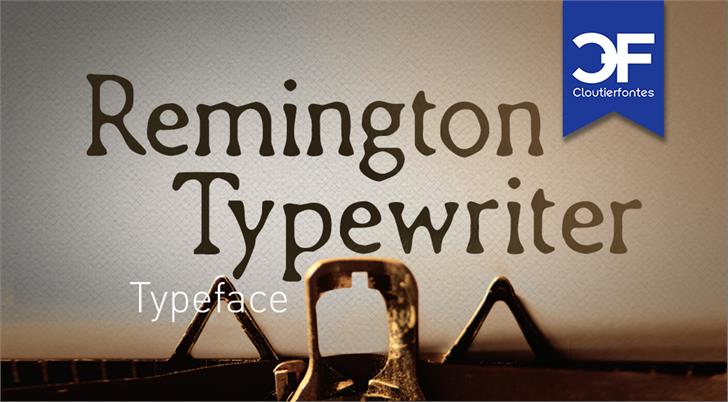 CF Remington Typewriter font插图 CF Remington Typewriter font插图