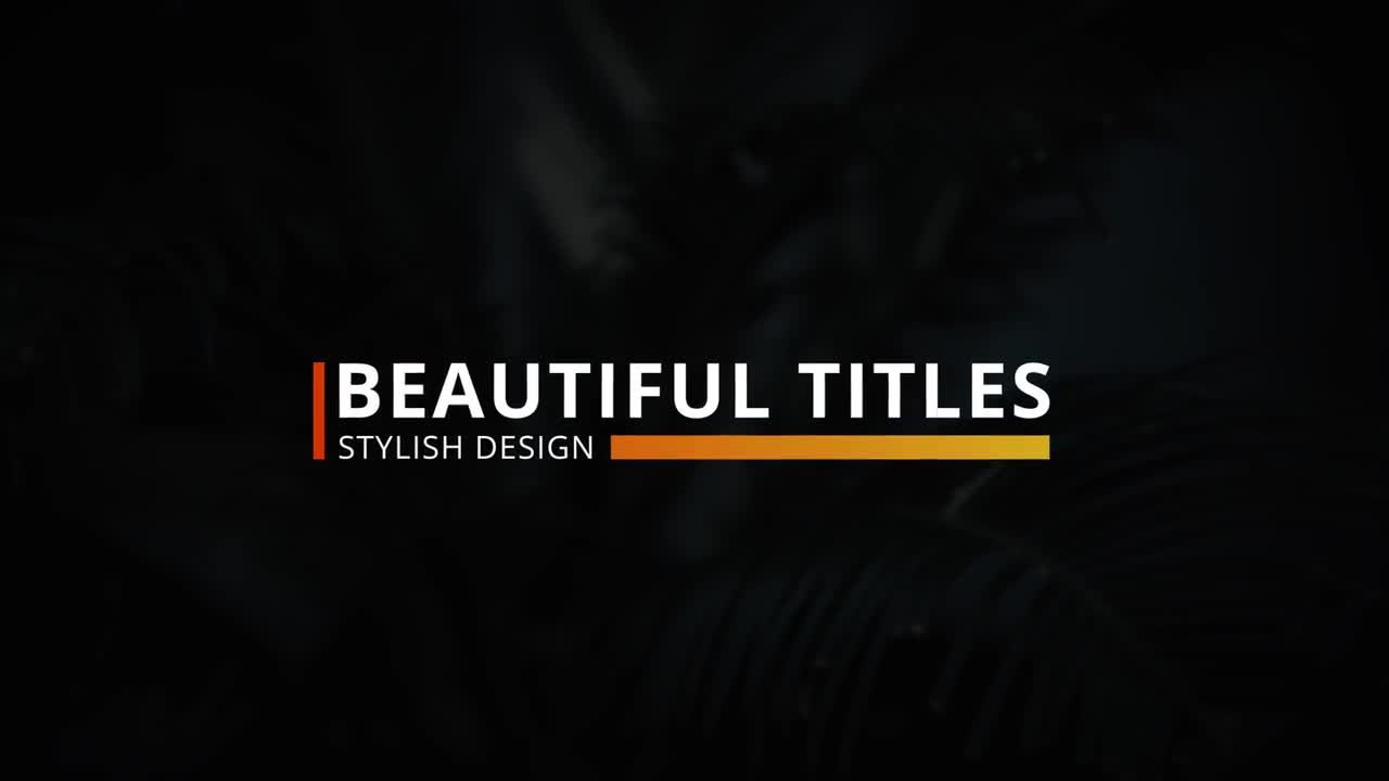 创造性的动画下三分之一ae文本标题模板15个