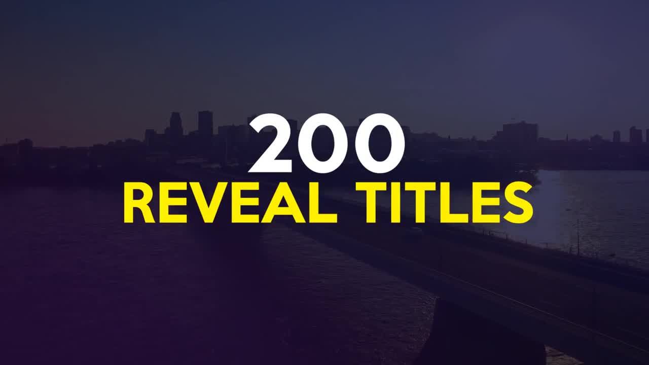 200套超现代动态设计广告标题素材库精选AE模板